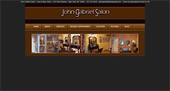 Desktop Screenshot of johngabrielsalon.com